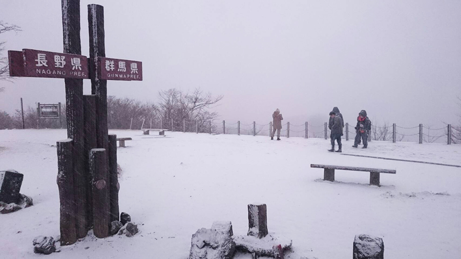 軽井沢の冬景色